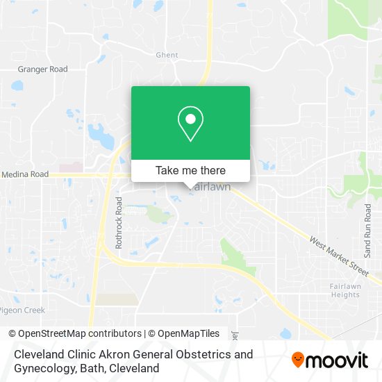 Cleveland Clinic Akron General Obstetrics and Gynecology, Bath map