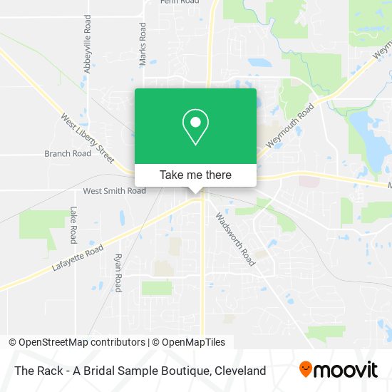 Mapa de The Rack - A Bridal Sample Boutique