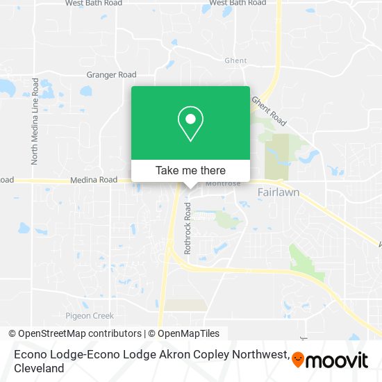 Econo Lodge-Econo Lodge Akron Copley Northwest map