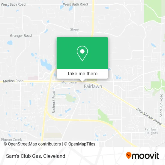 Sam's Club Gas map