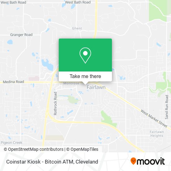 Coinstar Kiosk - Bitcoin ATM map