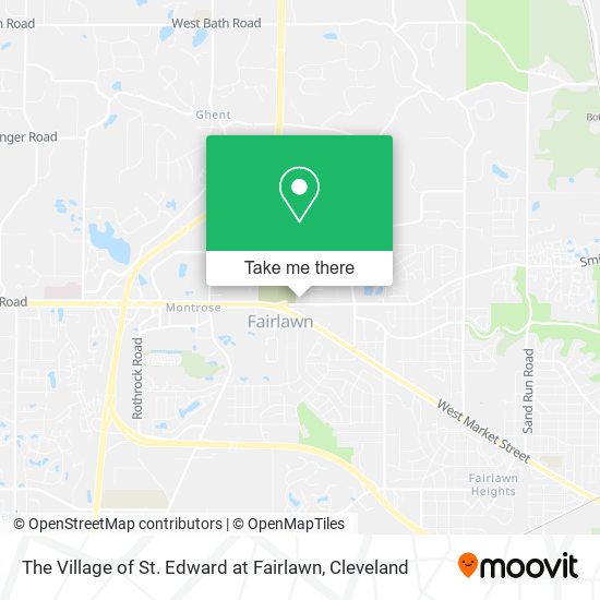 Mapa de The Village of St. Edward at Fairlawn