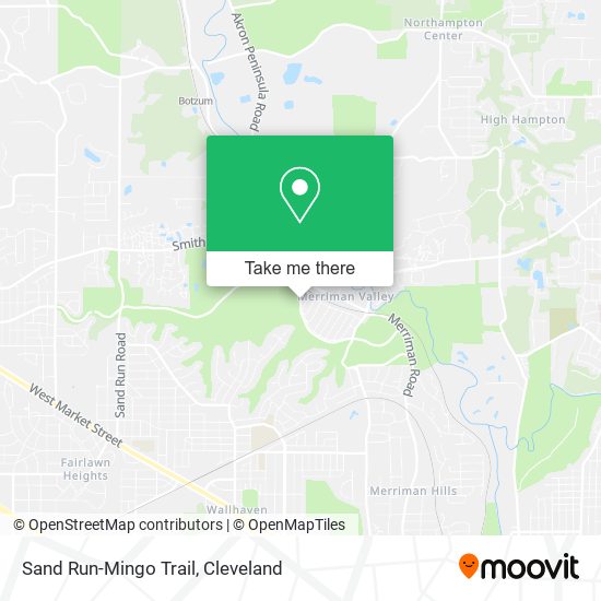 Sand Run-Mingo Trail map