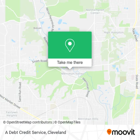 A Debt Credit Service map