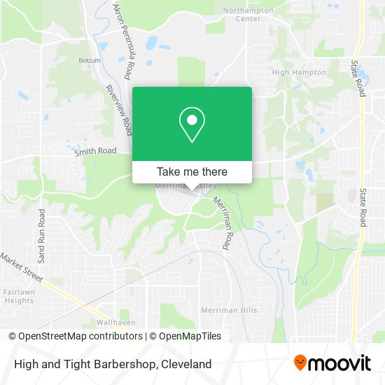 High and Tight Barbershop map