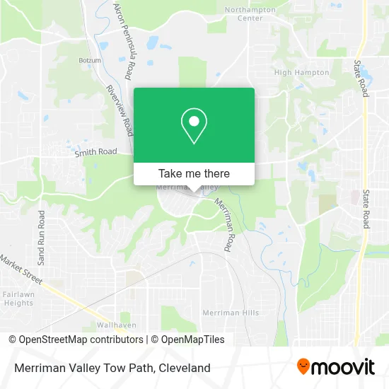 Merriman Valley Tow Path map