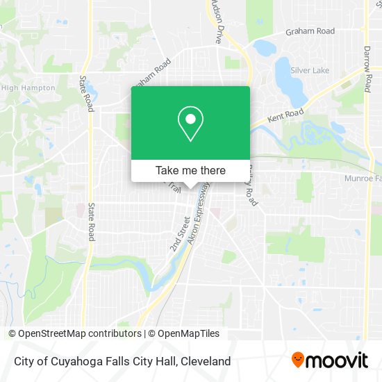 City of Cuyahoga Falls City Hall map