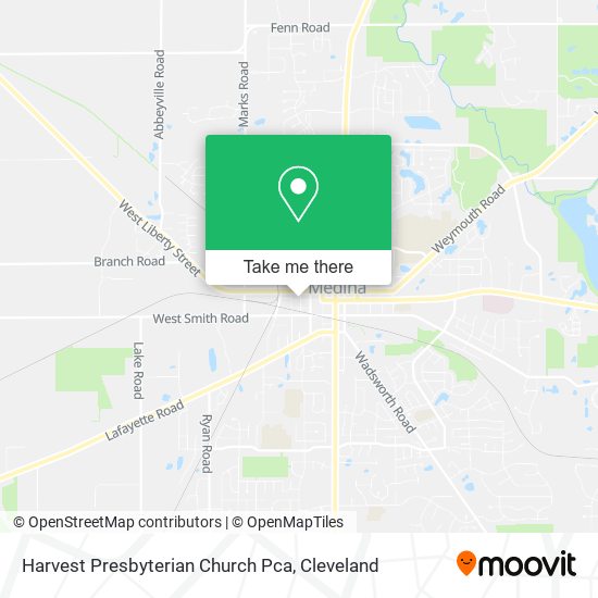 Harvest Presbyterian Church Pca map