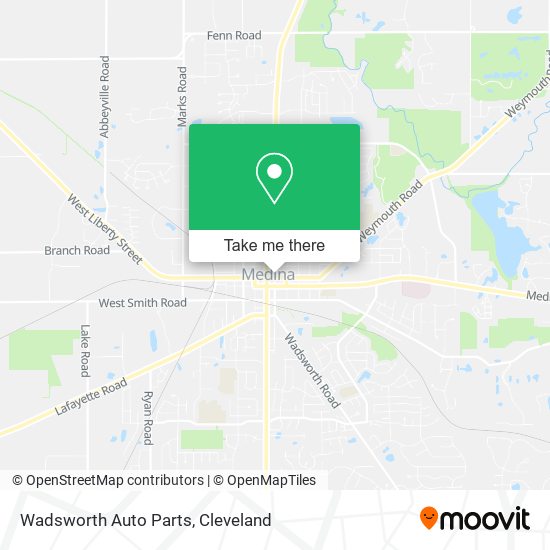 Wadsworth Auto Parts map