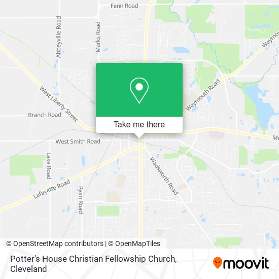 Potter's House Christian Fellowship Church map