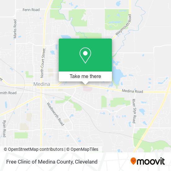 Mapa de Free Clinic of Medina County