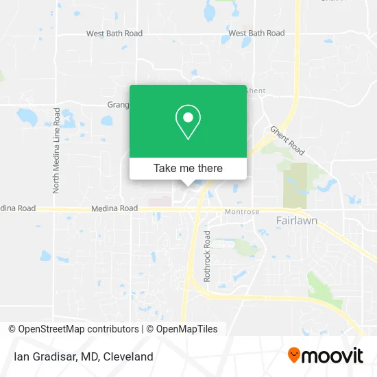 Ian Gradisar, MD map