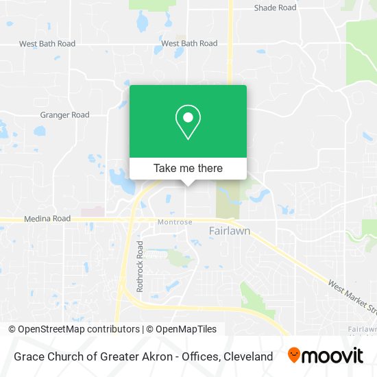 Grace Church of Greater Akron - Offices map