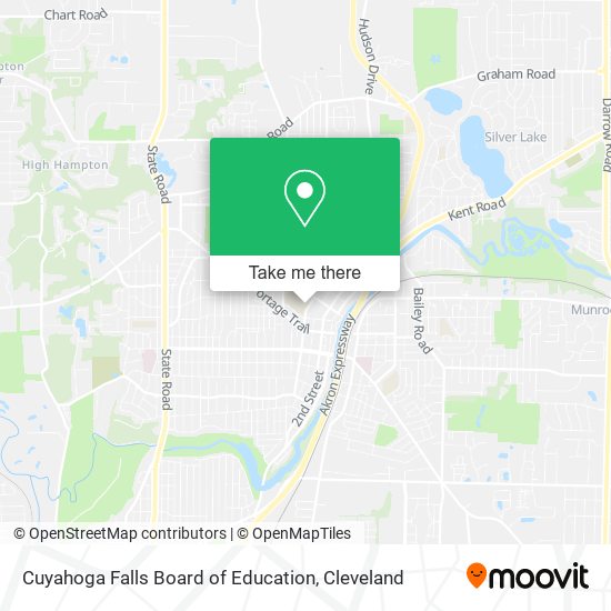 Cuyahoga Falls Board of Education map