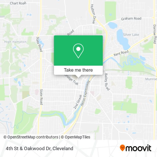 Mapa de 4th St & Oakwood Dr
