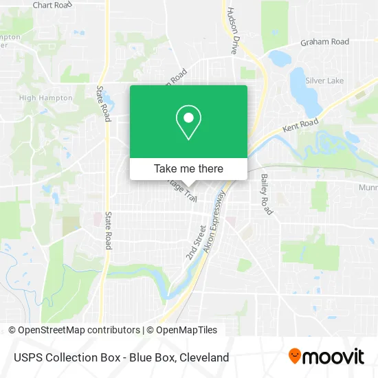 USPS Collection Box - Blue Box map