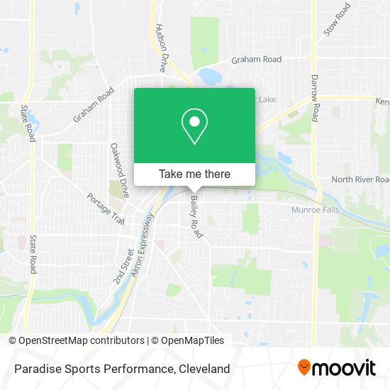 Paradise Sports Performance map