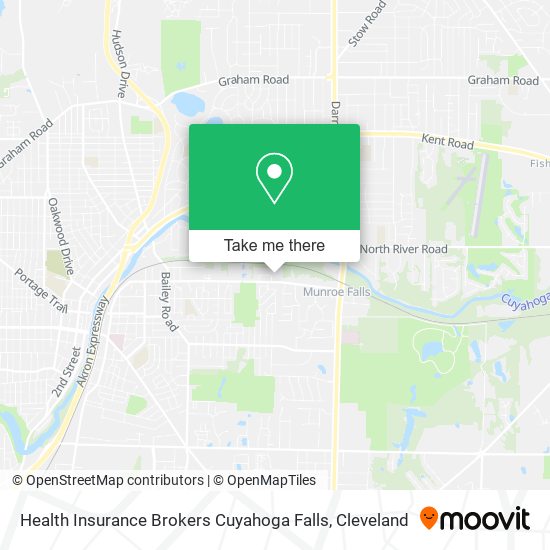 Health Insurance Brokers Cuyahoga Falls map