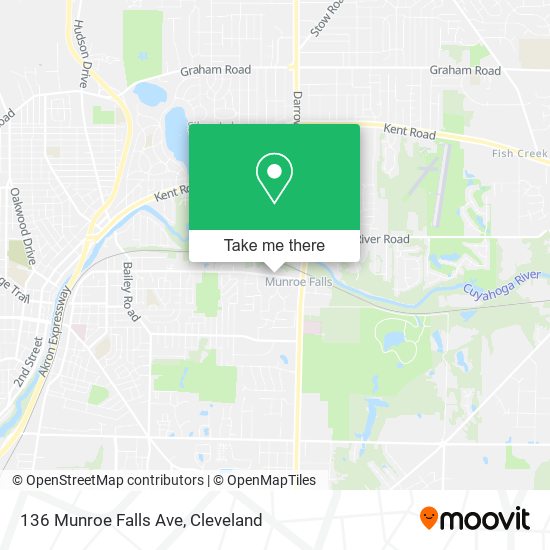 Mapa de 136 Munroe Falls Ave
