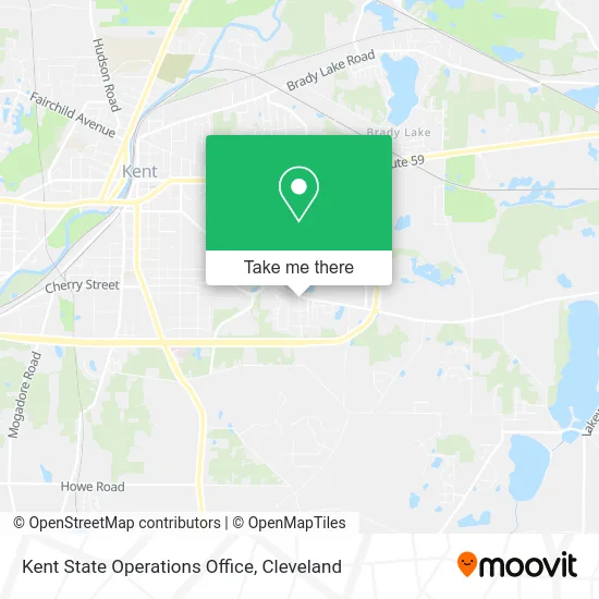 Kent State Operations Office map
