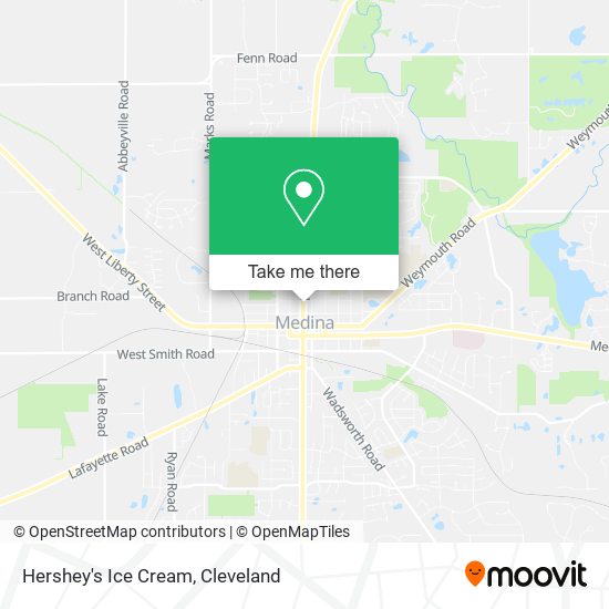 Hershey's Ice Cream map