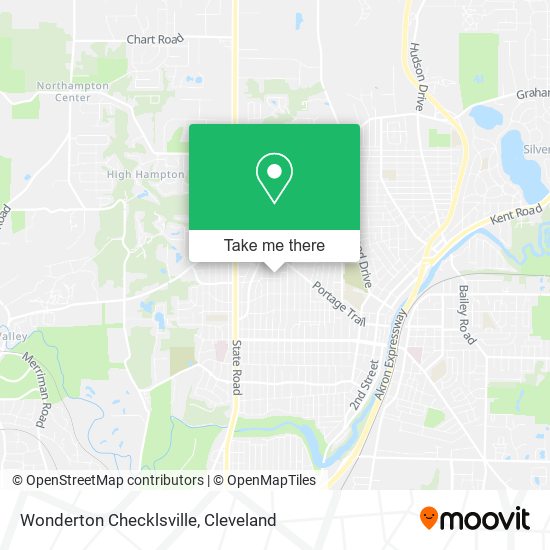 Wonderton Checklsville map