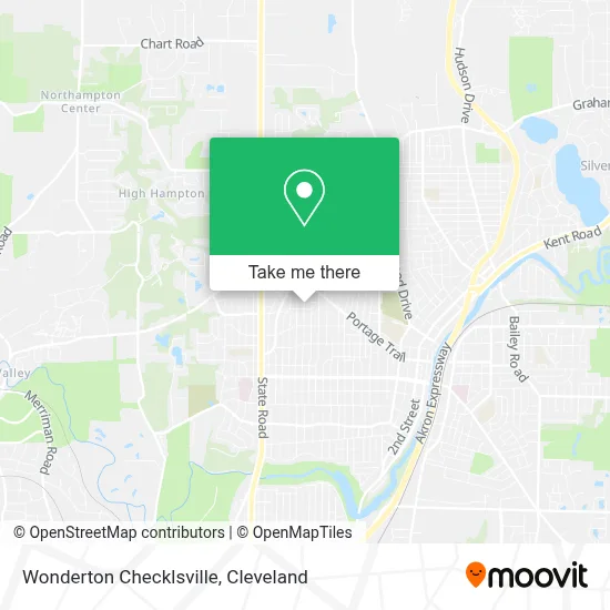 Wonderton Checklsville map