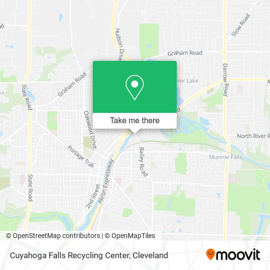 Cuyahoga Falls Recycling Center map
