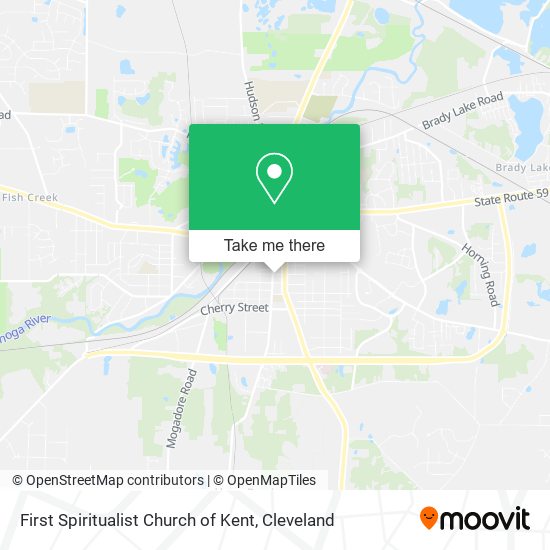 First Spiritualist Church of Kent map