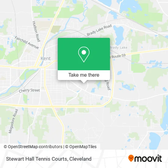 Stewart Hall Tennis Courts map