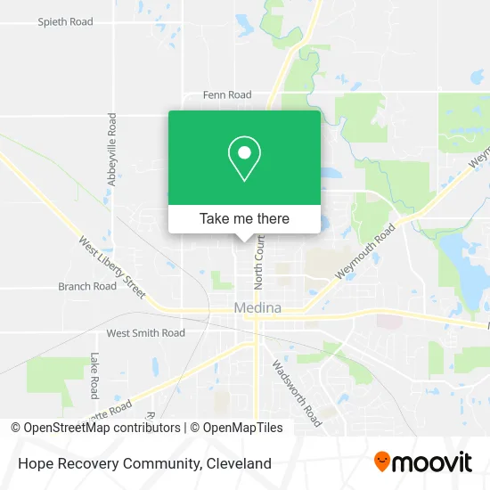 Hope Recovery Community map