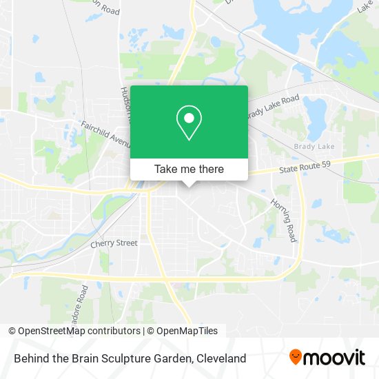 Mapa de Behind the Brain Sculpture Garden