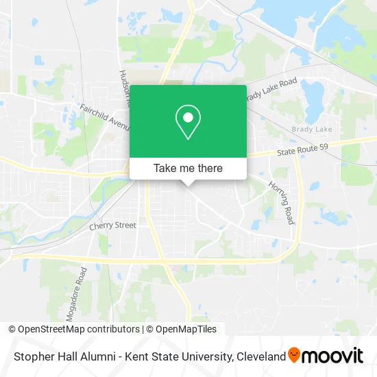 Stopher Hall Alumni - Kent State University map