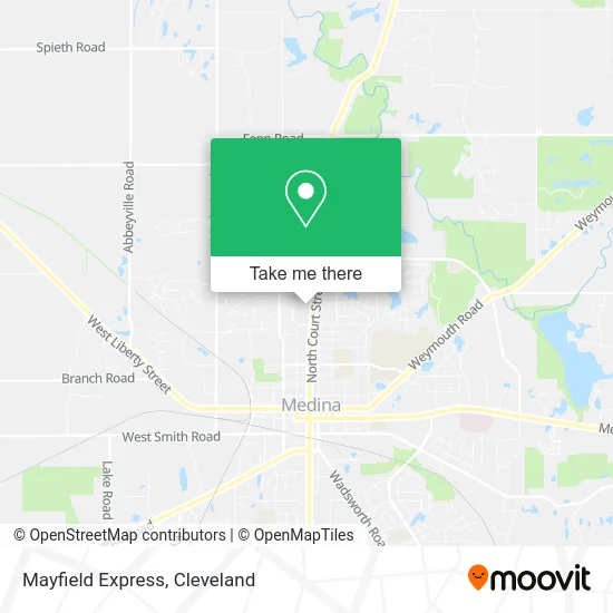 Mayfield Express map