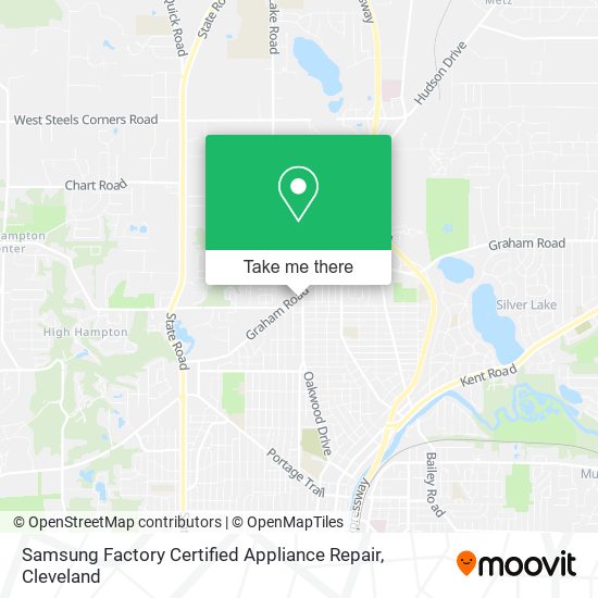 Mapa de Samsung Factory Certified Appliance Repair