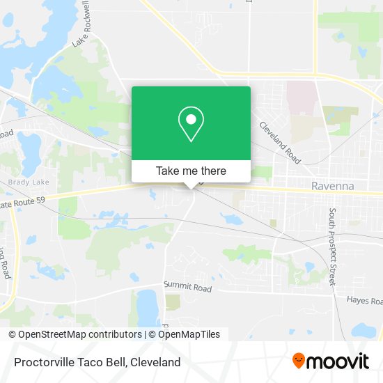 Proctorville Taco Bell map