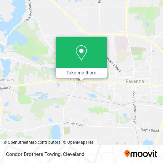 Condor Brothers Towing map
