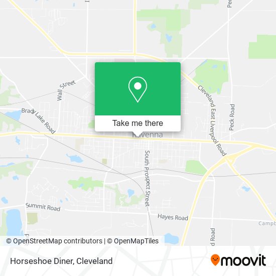 Mapa de Horseshoe Diner