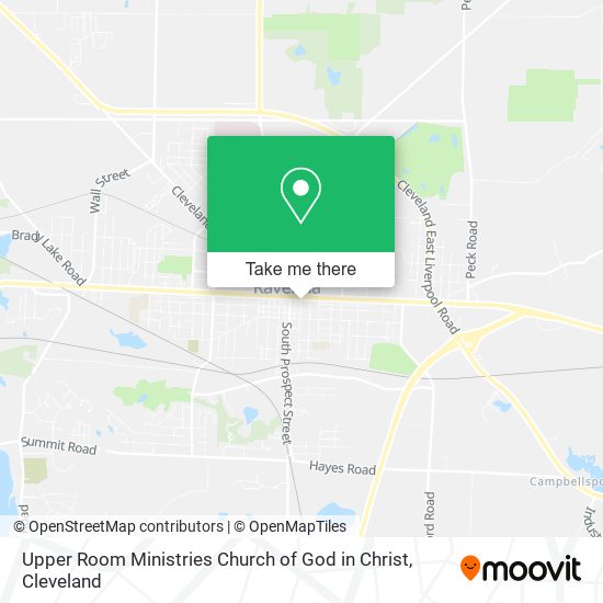 Mapa de Upper Room Ministries Church of God in Christ