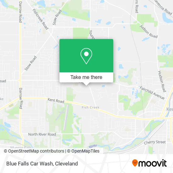 Blue Falls Car Wash map