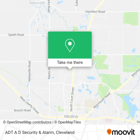ADT A D Security & Alarm map