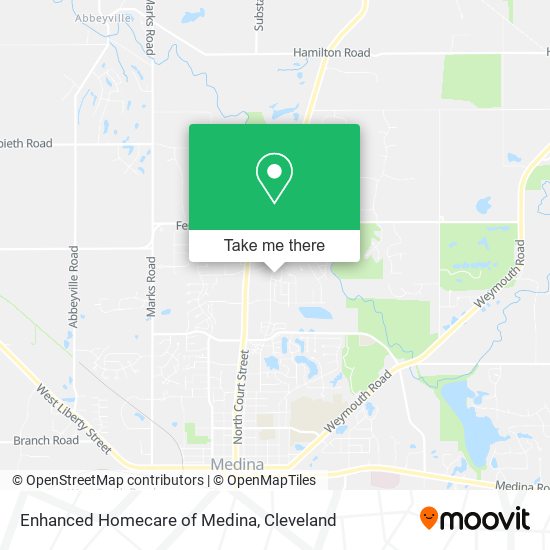 Enhanced Homecare of Medina map