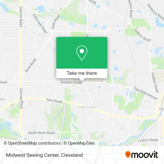 Midwest Sewing Center map
