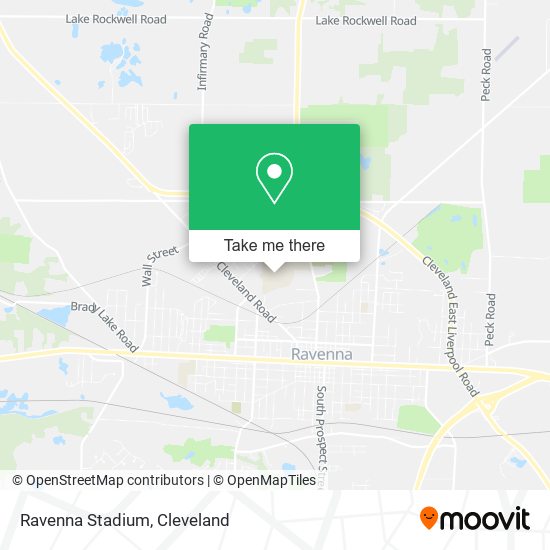 Mapa de Ravenna Stadium