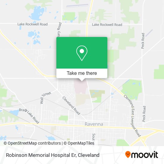 Robinson Memorial Hospital Er map