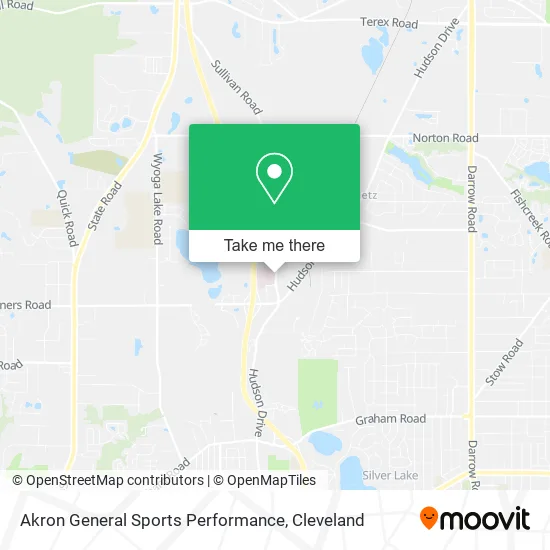 Akron General Sports Performance map