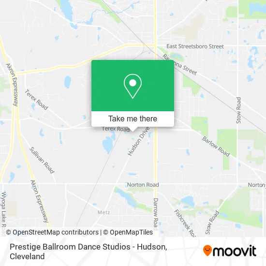 Prestige Ballroom Dance Studios - Hudson map