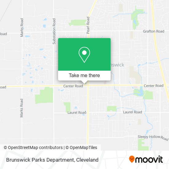 Brunswick Parks Department map