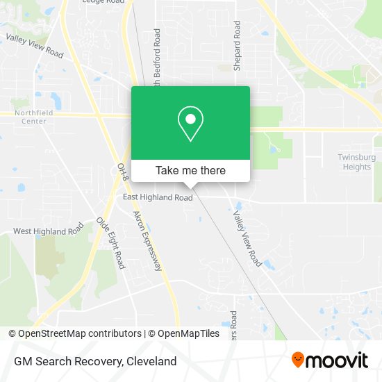 Mapa de GM Search Recovery