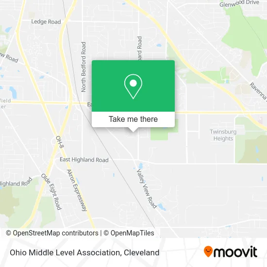 Ohio Middle Level Association map